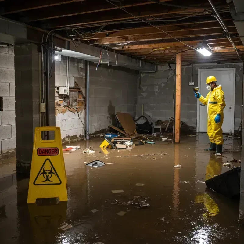 Flooded Basement Electrical Hazard in Hamilton, NY Property